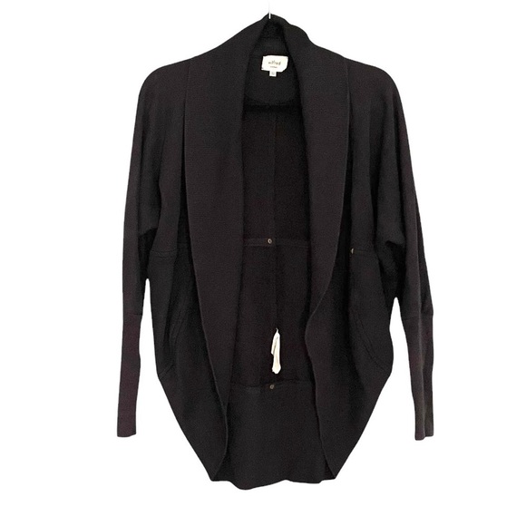 ARITZIA Wilfred Diderot Sweater Cocoon Cardigan Sweater Black XXS - Picture 3 of 9
